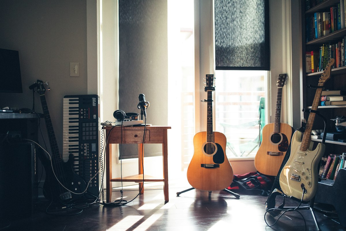 Musiker im Studio